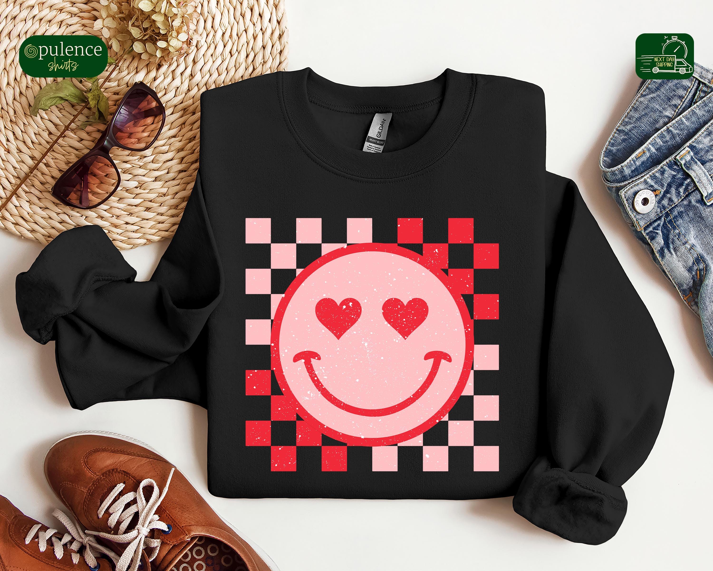 【GRAVER】23FW★ Tape Heart Smile Sweatshirt UNISEX] Small Tape Heart Smile Sweatshirt - GRAVER | 60