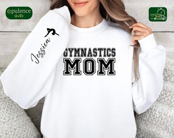 Personalized Gymnastics Family Shirt, Gymnastics Shirts, Gift For Gymnast, Custom Gymnastics Mama Sweatshirt, Custom Gymnast Beach T Shirt