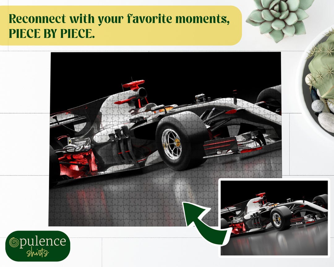 Custom Photo Puzzle, Personalized Race Car Formula 1 Gift, Formula 1 ...
