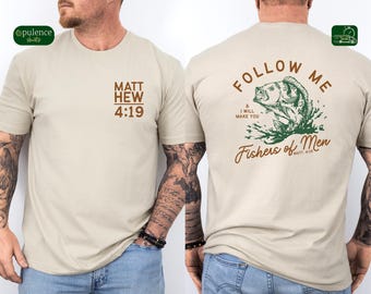 Retro Christian Dad Shirt, Trendy Fishers of Men Bible Verse Sweatshirt, Religious Fathers Day Hoodie, Cool Dad Birthday Gift & Husband Gift