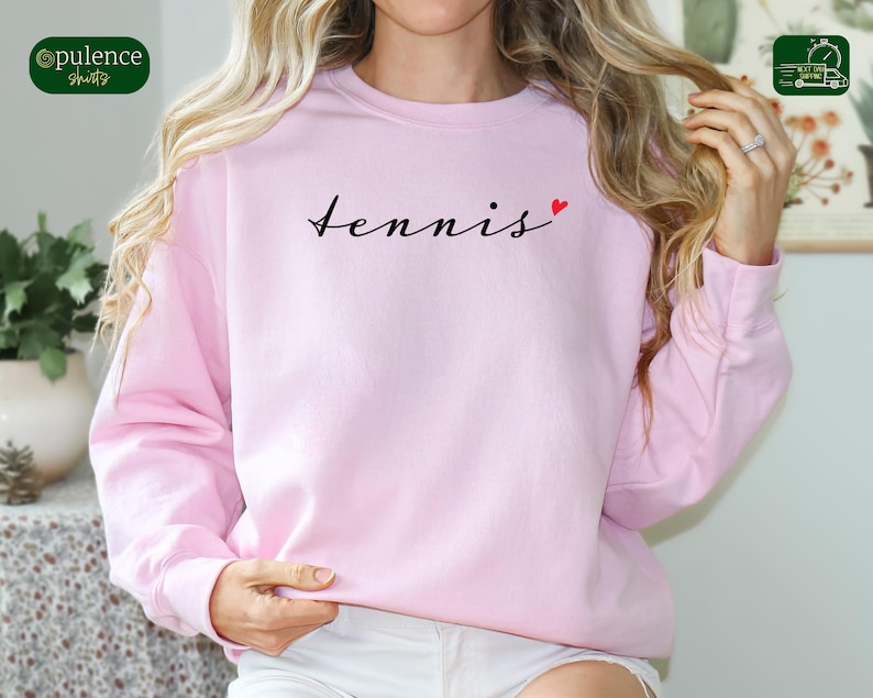 Tennis Shirt, Tennis Sweatshirt, Team Mom Gift, Women's Sweatshirt