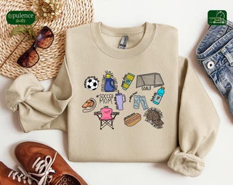 Soccer Mom Shirt, Soccer Mom Sweatshirt, Sports Mom Gifts, Game Day Shirt, Soccer Supplies Tee, Soccer Mama Hoodie, Soccer Mother&#39;s Day Gift