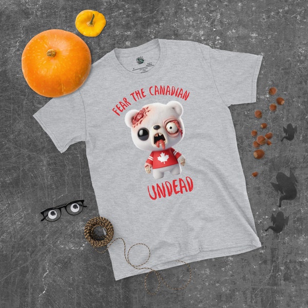 The Frozen Apocalypse: Cute Polar Bear Zombie Canada Tee