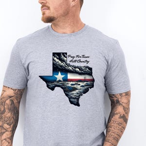 Pray for TEXAS Tshirt, Flood Relief Sweatshirt, Stronger than Storm, Strong Texas, Support Texas Community, Patriotic Shirt, Rescuer Support