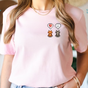 Cat Stardew Shirt, Valley Hoodie, Video Game Art Sweatshirt, Pixel Art, Cats Emoji Love Hoodie, Cat Lovers, Animals Shirt, Farm Life