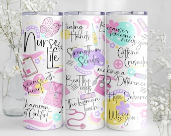 Nurse Life Skinny 20oz 30oz Tumbler