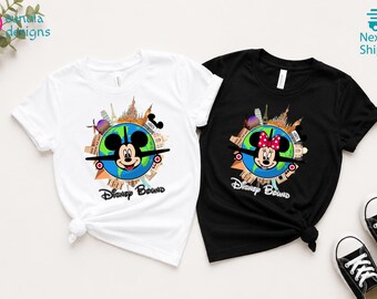 Disney Mickey and Minnie Bound Shirt,  Disneyland Airplane Vacation Kids Tee, Magic Kingdom Trip Gifts