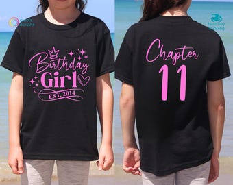 11th Birthday Girl Shirt, 11 Years Old Birthday Shirt, 11th Birthday Gift, Gift For Her, Birthday Hoodie, Gift For Friend, Happy Birthday