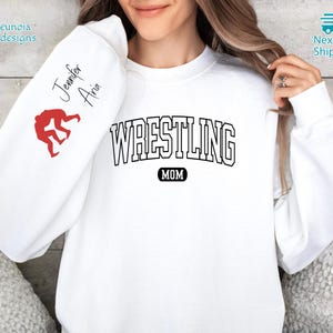 Custom Wrestling Mom Sweatshirt, Girls Wrestling Shirt, Wrestling Gifts, Wrestling Coach, Custom Name Shirt, Mothers Day Tee, Wrestler Shirt