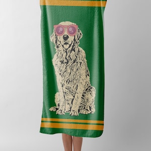 Personalized Pet Photo Beach Towel, Custom Pet Color Pop Art Pool Towel, Funny Pop Art Towel, Pet Dog Cat Lovers Gift, Gift For Dog Cat Mom