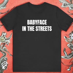 Babyface In The Streets - Recto - T-shirt de fan de catch en noir - WWE, hommes femmes