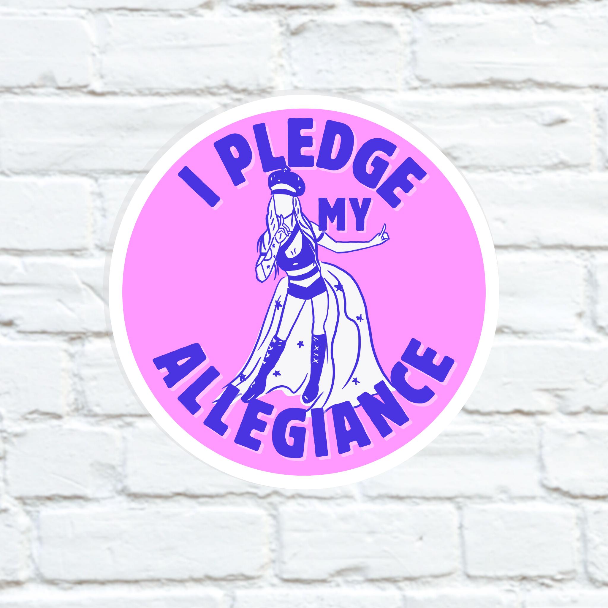 Vinyl Wrestling Sticker - I Pledge My Allegiance - Waterproof, Durable ...