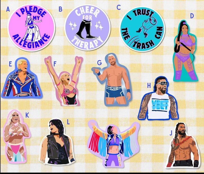 Vinyl Wrestling Sticker - I Pledge My Allegiance - Waterproof, Durable ...