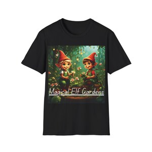 Main Logo (Magical Elf Gardens Unisex Softstyle T-Shirt Dark Colors)