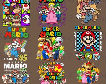 Super Mario PNG Bundle, Super Mario Bundle, Cartoon Characters Png, Super Mario Transparent PNG, Mario and Luigi, Mario Bros Png, Movie PNG
