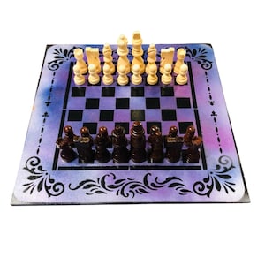 Jeu d&#39;échecs - Violet galaxie