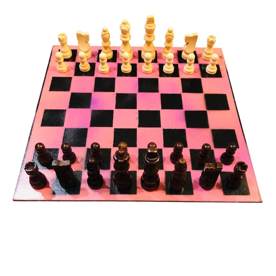 Chess Set - Sunset Pink - Etsy