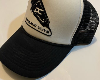 Dynamic Cuts Black and White Trucker Hat