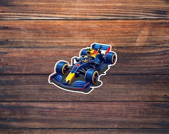 レッドブルF1をテーマにしたレースカーをテーマにしたステッカー