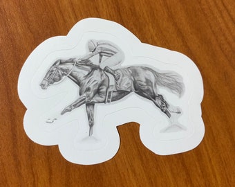 Race Horse Sticker