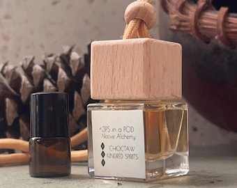 Luxury Oud Car Freshener: Smoky Sage, Lavender & Oak Moss (Refill Included)