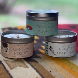 Native American story soy candle