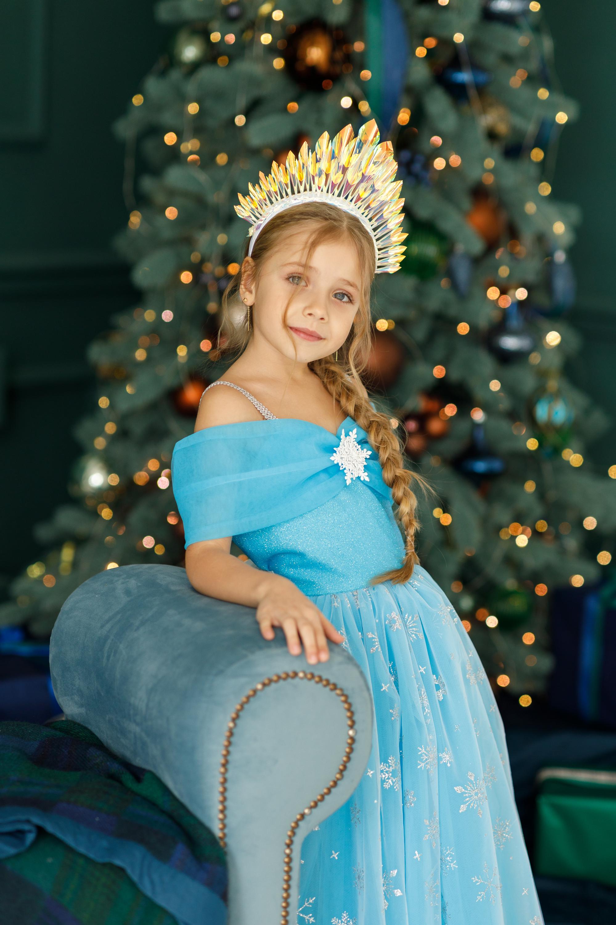 Sparkling Winter Wonderland Costume for Girls, Snowflake Princess Dress and Crown, Blue Gown for Kids, Holiday Costume, Princess Party Dress Sparkling Winter Wonderland Costume for Girls, Snowflake Princess Dress and Crown, Blue Gown for Kids, Holiday Costume, Princess Party Dress