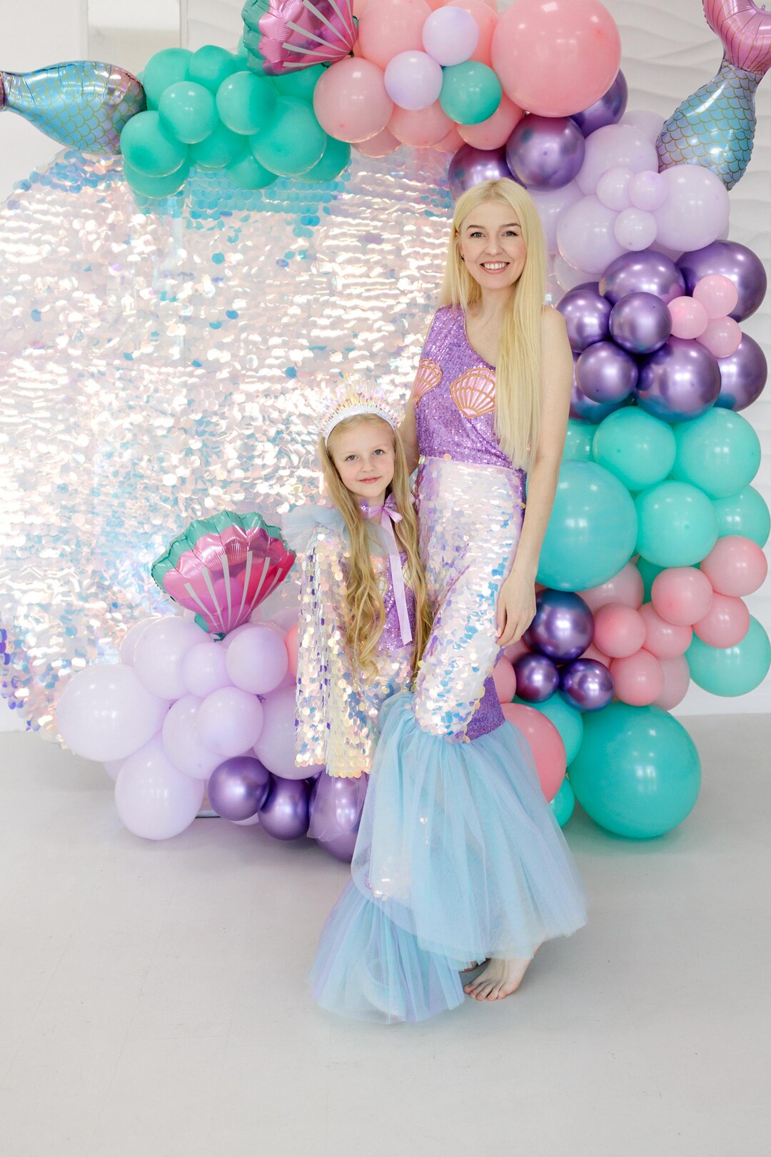 Pool Ruffles Mother Daughter Matching Gowns MGD120