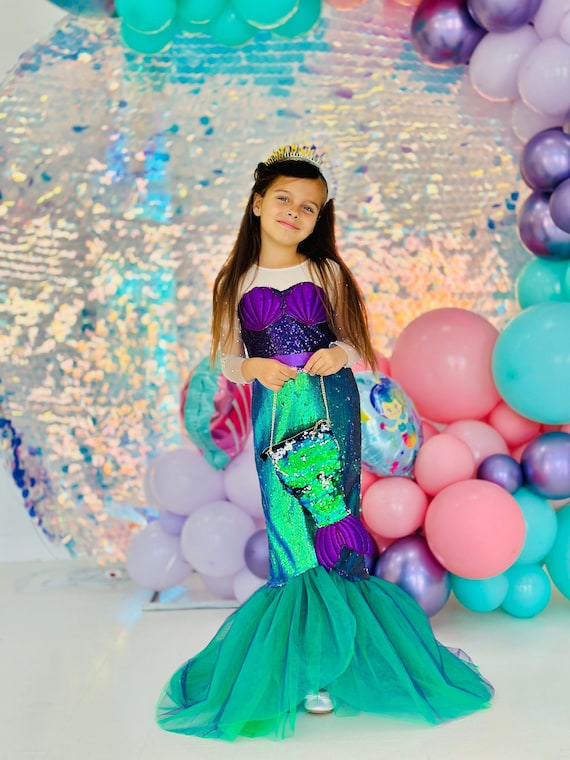 Vestido sirena para niña hotsell