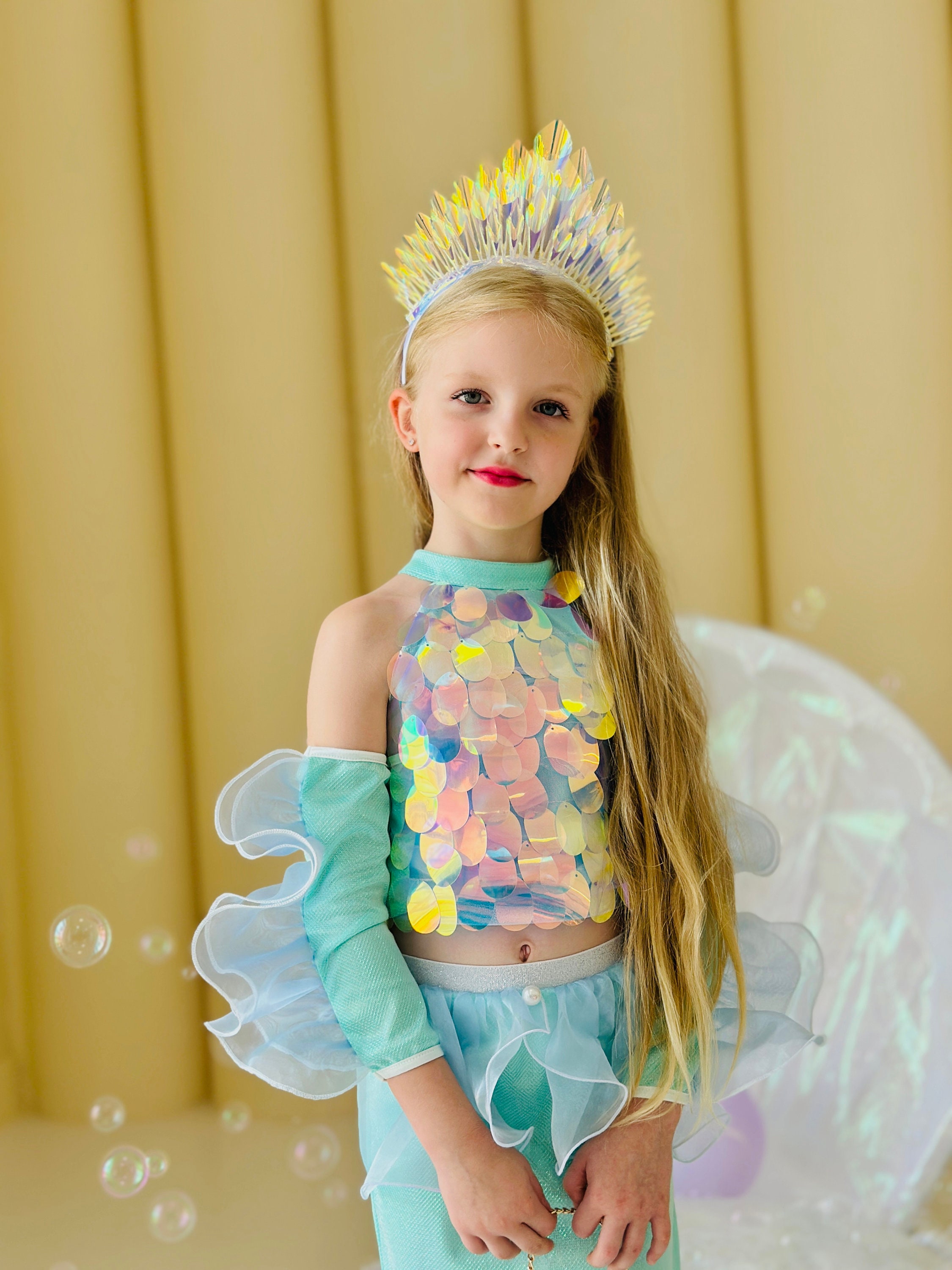 knee length dresses for ladies Ariel Girl Dress Two Pcs 6 Years main image 1