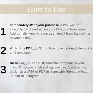 Editable PDF Guide Template, Instant Download Instruction Manual, Canva Customizable, How to Use DIY Template