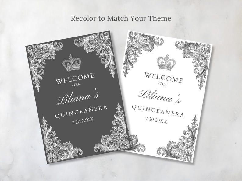 Editable Quinceañera Program Template Printable Fancy Gold Bi-fold ...