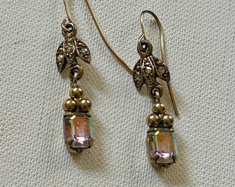 Vintage 80s Saks Fifth Avenue Iridescent Earrings