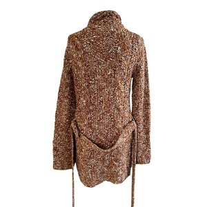 Vintage Free People Heavy Knotty Long Cardigan - Medium immagine 5
