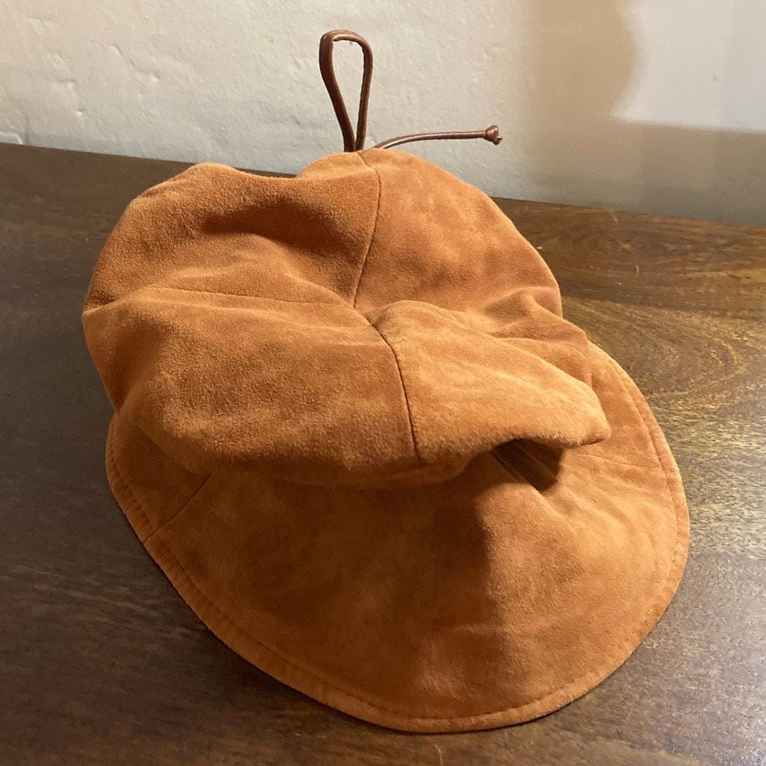70s Leather Hat - Etsy