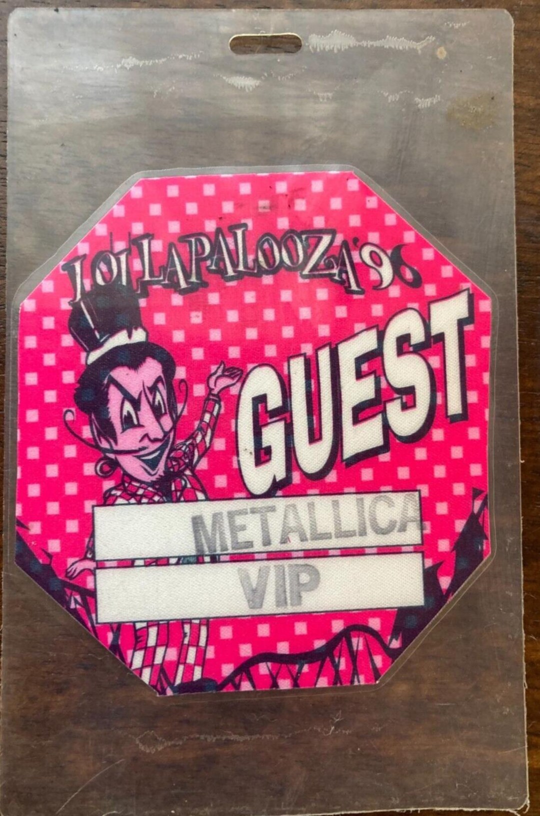 Lollapalooza 1996 Metallica VIP Pass/credentials, RARE FIND, Music ...