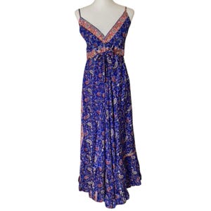knee length dresses for ladies Blue Garden Maxi Dress main image 0