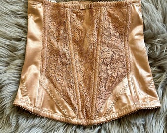Vintage Gres Paris Corset Japanese Market Waist Nipper Shaper Sz 58, Rare