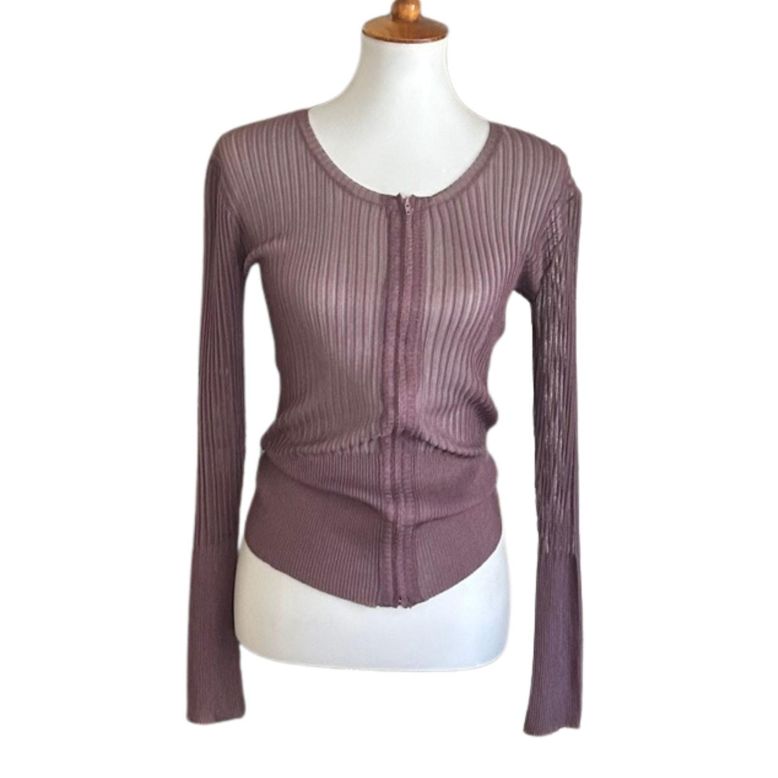 RARE Y2k James Coviello for Anna Sui Sheer Knit Top