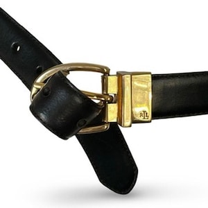Black Ralph Lauren Belt - Etsy
