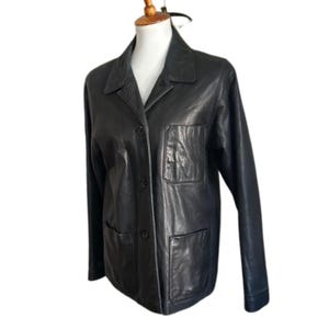 LUIS ALVEAR ブラックレザージャケット Luis Alvear | Jackets & Coats | Black Leather Jacket Zip L
