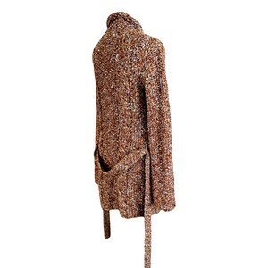 Vintage Free People Heavy Knotty Long Cardigan - Medium immagine 3