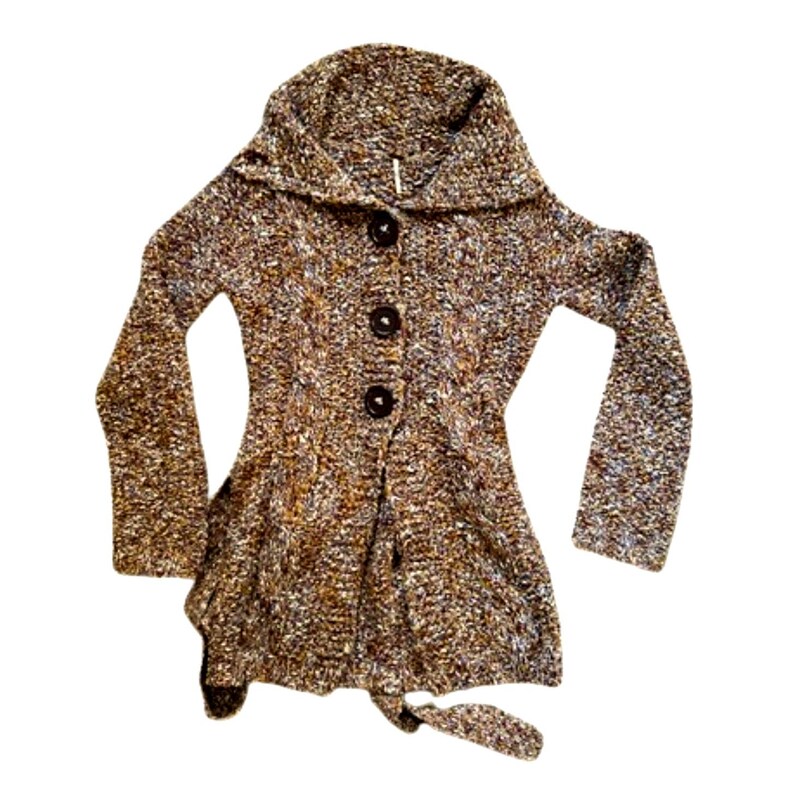 Vintage Free People Heavy Knotty Long Cardigan - Medium immagine 2