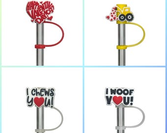 Valentines Straw Topper