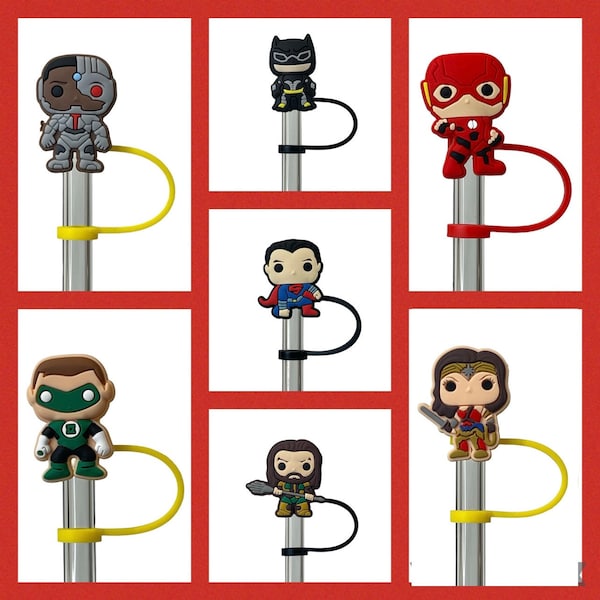 Comics Superhero Straw Topper