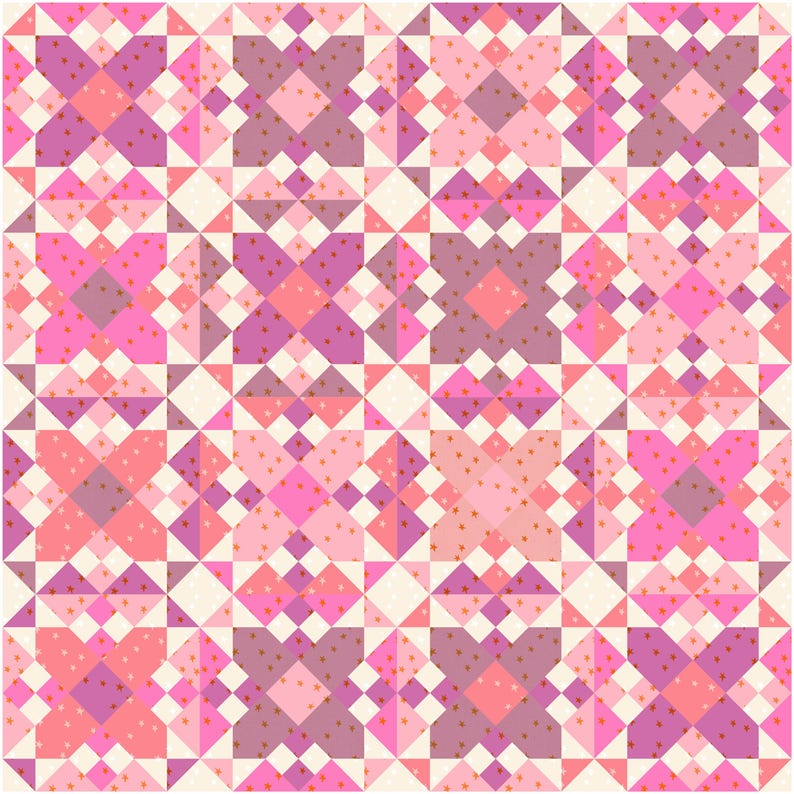 Diamond Ribbons Quilt PDF Pattern - Etsy