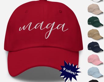 Lindo sombrero político Maga para mujeres, sombrero Maga de guión de damas 2024, sombrero sutil de Trump, regalo de elección republicana de voto, gorra de béisbol de apoyo a Trump