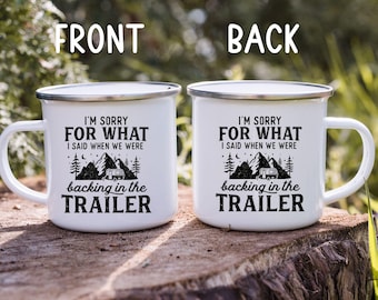 Enamel Mug, Adventure Mug, Funny Mug, Camping Lovers, Camping Gift, Funny Camping Mug, Campfire Mug, Hiking Gift, Novelty Mug