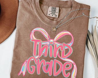 Third Grade Teacher Shirt, 3rd Grade Team Teacher Shirt, Custom Teacher Shirt,  Comfort Colors Teacher Shirt, Back To School Teacher Gift