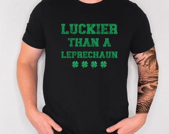 St Patricks Day Shirt Mens, Shamrock Shirt Womens, Leprechaun Shirt,  Shamrock Irish Tshirt, Lucky Shirt, Funny St. Patricks Day Shirt